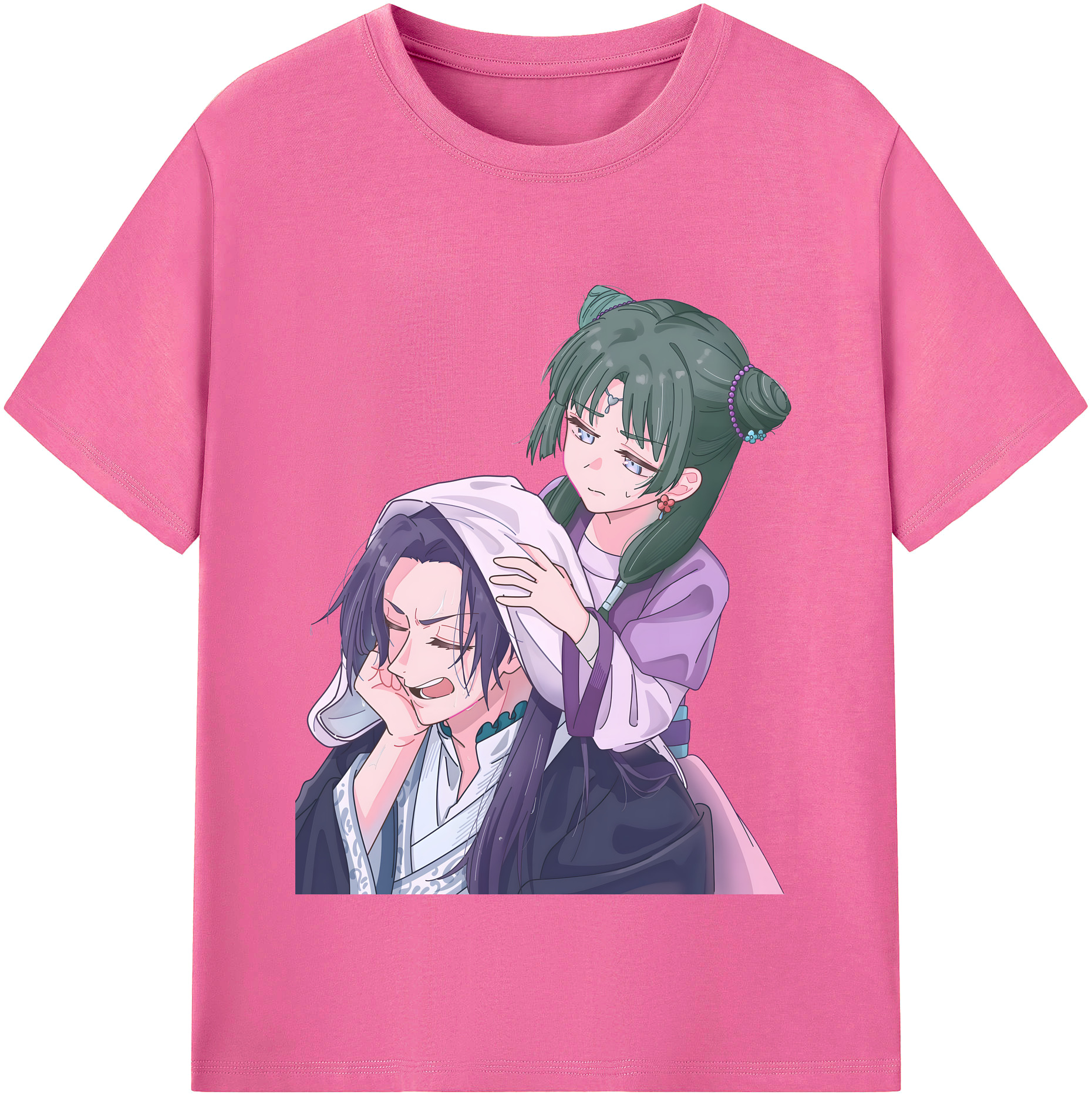 （画像用） 薬屋のひとりごと The Apothecary Diaries レディースカジュアルプリントTシャツ（綿100％）